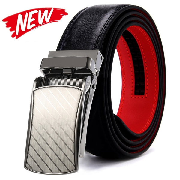 Men's Luxury Leather Belt, Fashion Leather Waist Belt For Men