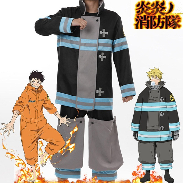 Anime Cosplay Fire Force Enen no Shouboutai Fire Brigade Uniform Shinra  Kusakabe Men Anime Cosplay Costume | Wish