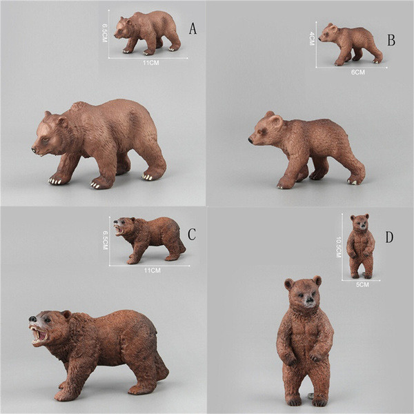 PVC Animals Polar Bear Static Model Action Figures Kids Educational Toys Gift 