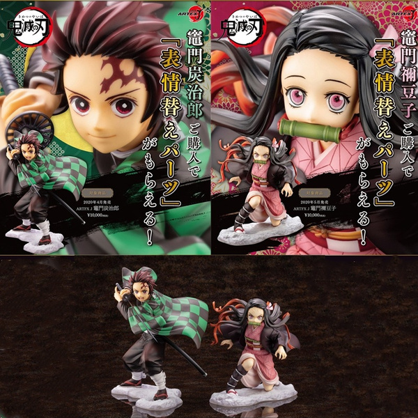 Demon Slayer Kimetsu No Yaiba Artfx J Nezuko Kamado Tanjiro Kamad Pvc Action Figure Anime Figure Model Toys Collection Doll Gift Wish