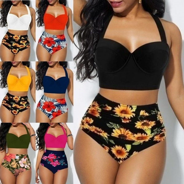 Mujer Crop Tops+shorts Traje De Baño De Dos Piezas Tankini Mujer Crop Tops+shorts Traje De Baño De Dos Piezas Tankini