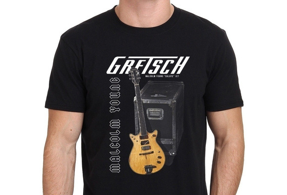 Shirts Malcolm Young Gretsch Guitar Man 