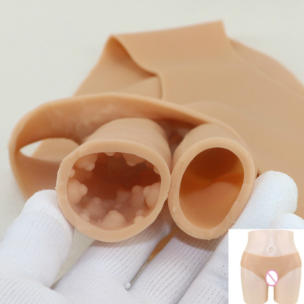 Male CD cross imitation vulva silicone underwear hide your private parts