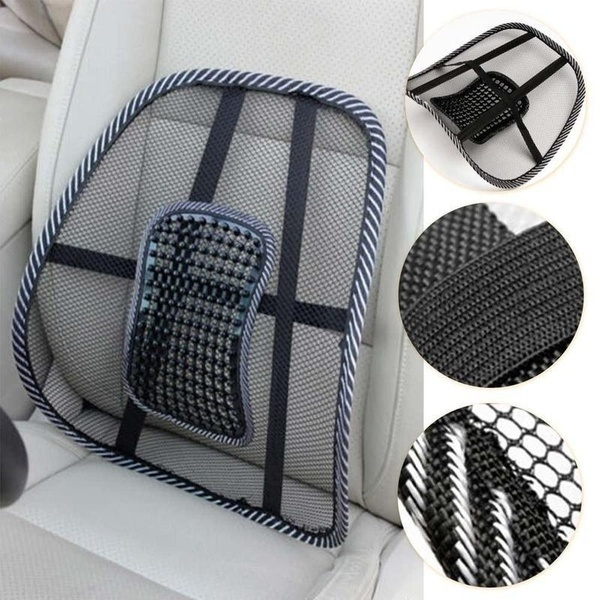 Cool Mesh Lumbar Back Brace Support Office Home Car Seat Chair Seat pad ...