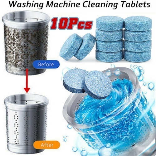 30 Tabletas Pastilha Limpeza Máquina Lavar Rupas 30 Tabletas Pastilha Limpeza Máquina Lavar Rupas
