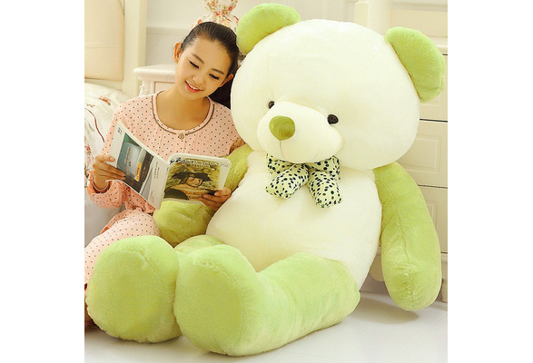 giant green teddy bear