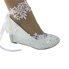 Bridal, Lace, wedding shoes, Bridesmaid
