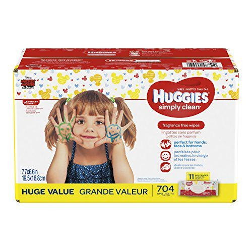 huggies simply clean wipes 704