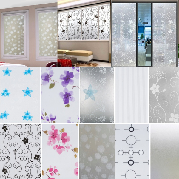 Waterproof Glass Frosted Bathroom window Privacy Self Adhesive Film Sticker 2019 
