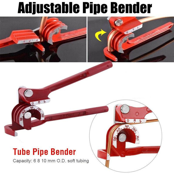 Professional Manual Pipe Bender Adjustable 180° 3 in 1 Manual Tube Bender 6-10MM