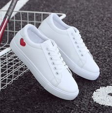 Heart, Sneakers, casual shoes for women, Flats shoes