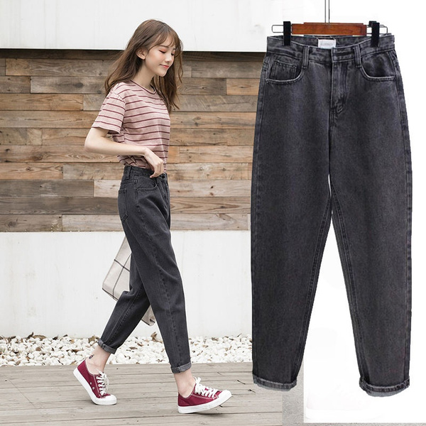 Jeans Women Spring Summer Trendy Korean Style Simple All-match Kawaii  Harajuku Streetwear High Quality Ulzzang Womens Trousers