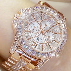 Steel, DIAMOND, bracelet watches, laydresswatch