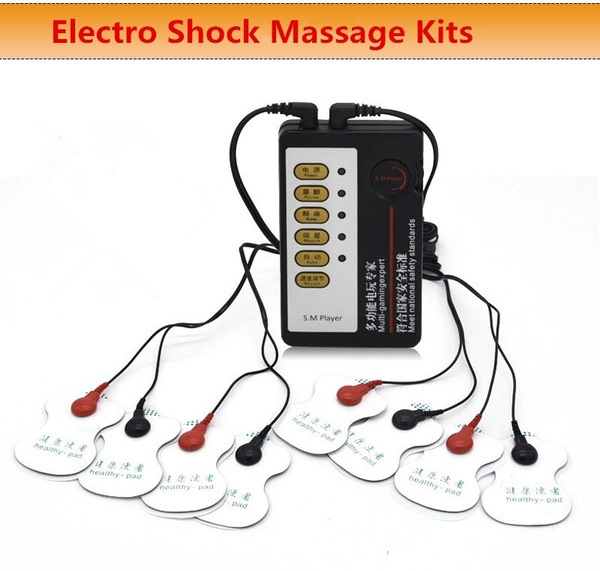 Sexy Electro Shock Electrical Shock Massager Therapy Massager Pads For Machine Health Care BDSM Bondage Gear Sex Toys For Couples