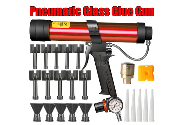 Pneumatic Caulking Glass Glue Gun 310ml 