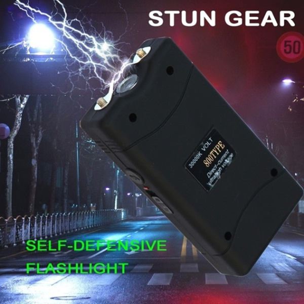 2023 Stun Flashlight - 3000MV Mini Rechargeable with LED Light and Case ...