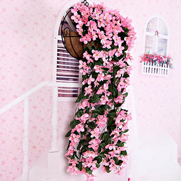 Paper Flower Wall Hanging Decor Violet Flower Party Mini Wedding Fake Flower JH 