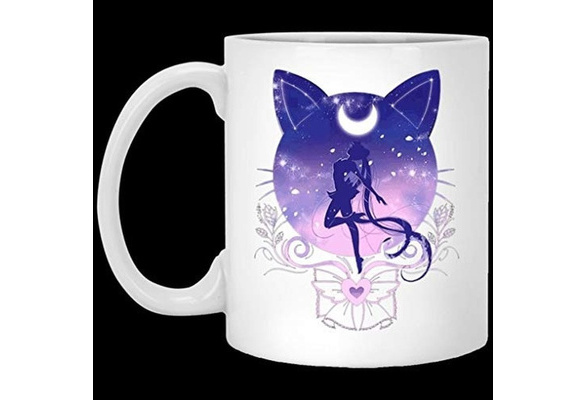 Coffee Mug Coaster Gift Set Sailor Moon Girls Manga Anime Tea 