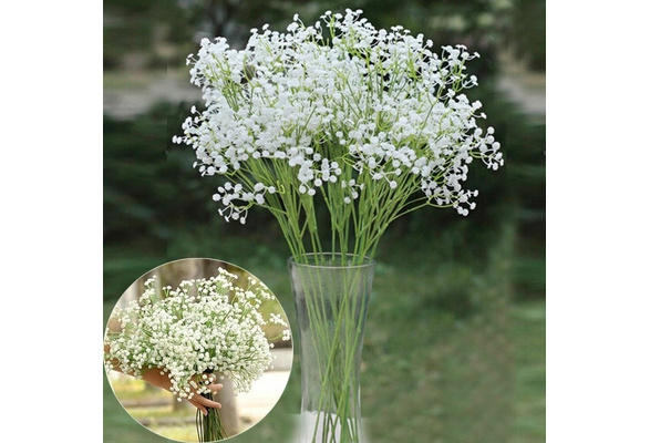 4PCS/Set Artificial Fake Baby's Breath Gypsophila Silk Flowers Bouquet Home  Wedding Decor