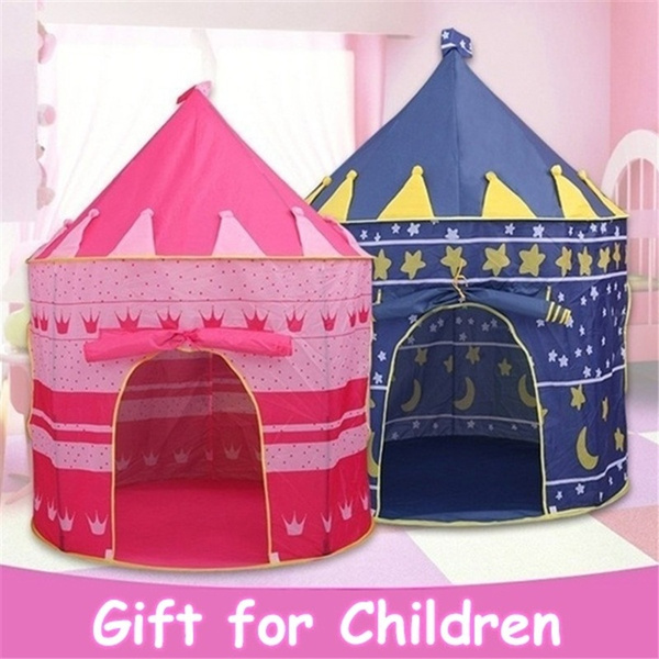 Portable Folding Play Tent Kids Girl Princess Castle Fairy Cubby