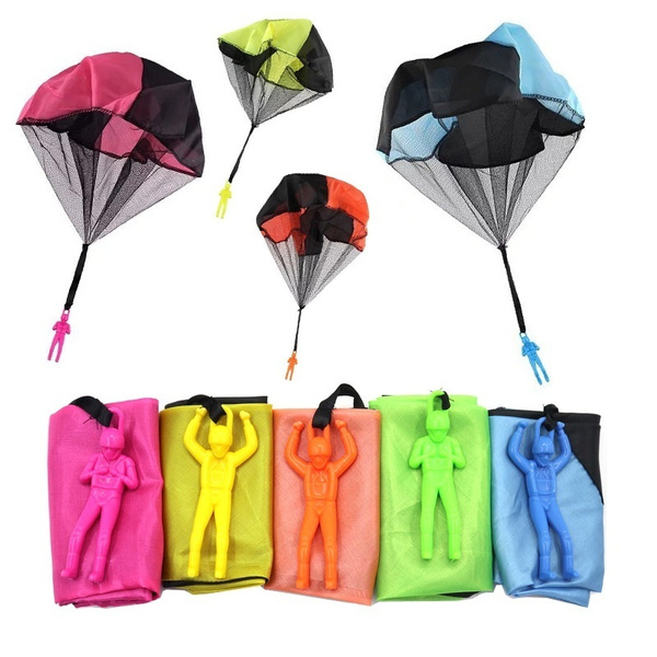 Hand Throwing Kids Mini Play Parachute Toy Man Model Outdoor Sports Toys 