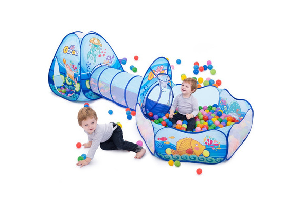 39" Portable Ocean Ball Pool Play Tent Baby In/Outdoor Kids Children Game Toys 