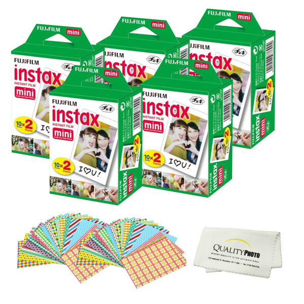 Fujifilm Instax Mini Instant Film 10 Pack 100 Sheets White For Fujifilm Mini 8 Cameras Bundled With Custom Instax Frame Stickers And Quality Photo Microfiber Cloth For Mini 8 Lens Wish Fujifilm Instax Mini Instant Film 10 Pack 100 Sheets White For Fujifilm Mini 8 Cameras Bundled With Custom Instax Frame Stickers And Quality Photo Microfiber Cloth For Mini 8 Lens Wish