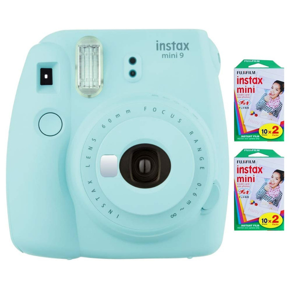 Glimlach Ass Uil Fujifilm Instax Mini 9 Instant Camera (Ice Blue) with 2 x Instant Twin Film  Pack (40 Exposures) | Wish