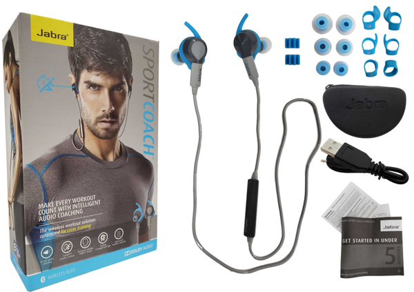 Jabra Sport Coach Bluetooth Wireless Headphones Behind the Neck