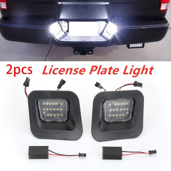 Newest 2pc LED License Plate Lights Rear Bumper Lights Lamps Suit For ...