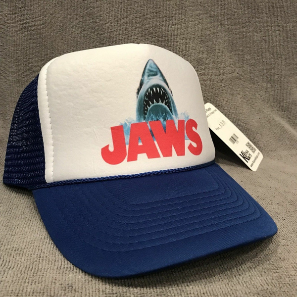 Jaws Movie Trucker Hat Shark Promo Logo! Blue Vintage Style Snapback Cap  Hat Fas Hion Men Women Golf Cap Baseball Cap | Wish
