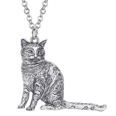 Antique, catgift, Chain, catjewelry