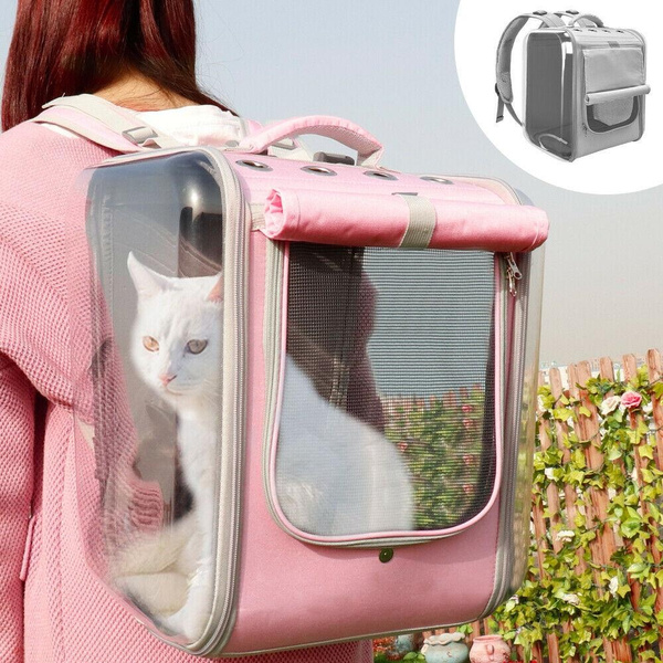 Breathable Dog Cat Carrier Bag Foldable Outdoor Travel Backpack Cage ...