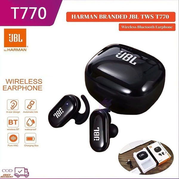 New Mini JBL T 770 Tws Wireless Bluetooth 5.0 Earbuds Music Headsets with Microphone Bluetooth Stereo Ear Phone Sport Waterproof Bluetooth Headset