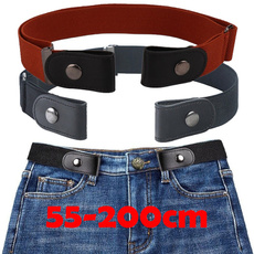 Buckle Free Elastic Belt, No Buckle Invisible Waist Belt, Jeans Pants Dresses Adjustable Buckle Stretch Belt for Women Men 