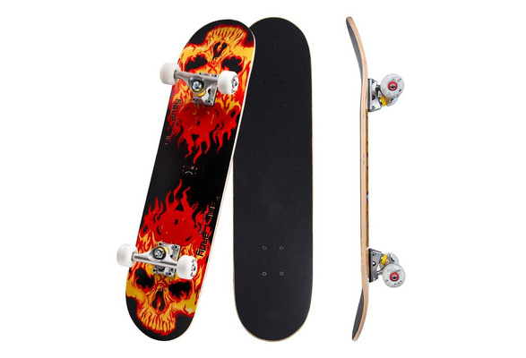 Lamberia 31 Inch Skateboards Complete Skateboard for Girls/Boys/Teens/Youth/Beginners 7 Layer Northeast Maple Double Kick Concave Skateboards for Kids Youth Teens Adults 