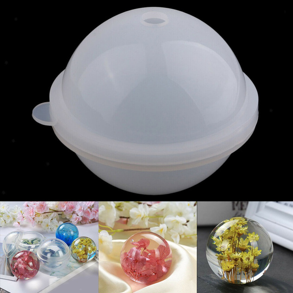 3D Spherical Casting Resin Mold Large Sphere Silicone Molds Crystal Ball Lamp Silicone Mold
