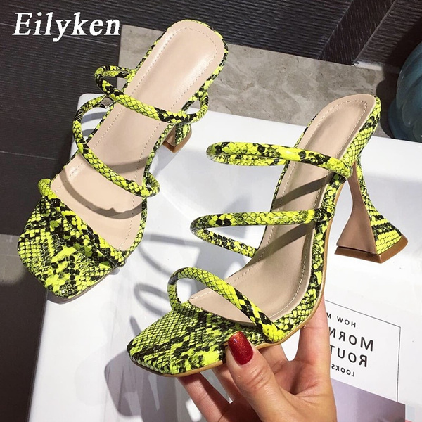 snake print slippers