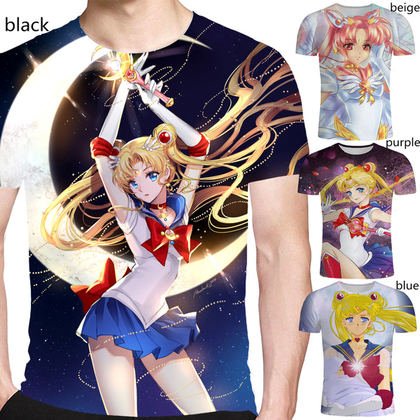 Anime Sailor Moon 3D Print T shirt Men s and Women s Fashion T Shirt Sailor Moon Print T shirt Streetwear Style Casual T Shirt