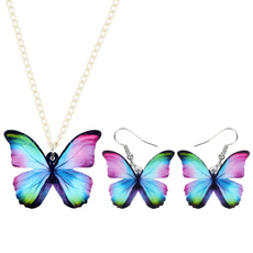 butterfly, charmearringsnecklace, Ornament, colorfulbutterfly