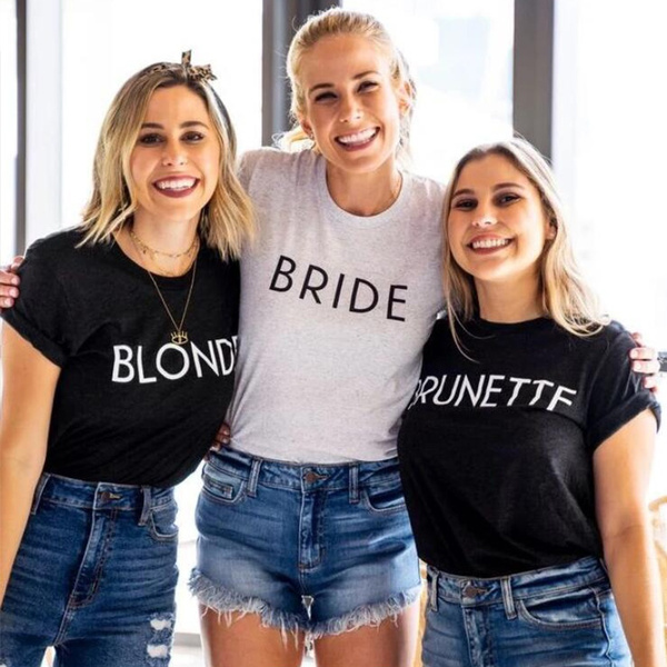 T shirt 2025 blonde brunette