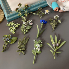 Vintage, Plants, Pins, plantpearlsbrooch
