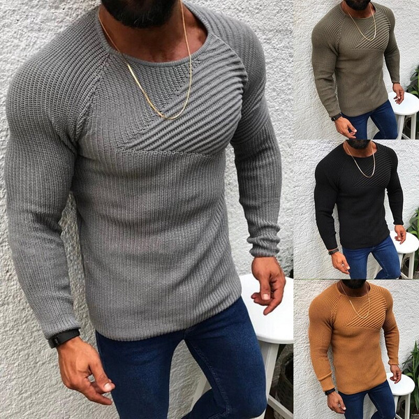 BEST Price Guaranteed Prices Drop As You Shop Slim Fit Knitted Pullover ...