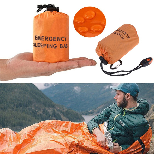 Reusable Emergency Sleeping Bag Thermal Waterproof Survival Camping Travel Bag 