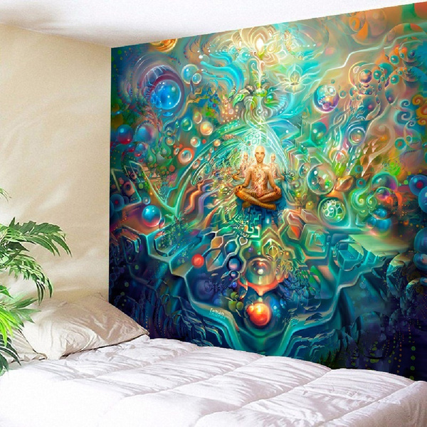 Psychedelic wall online stickers