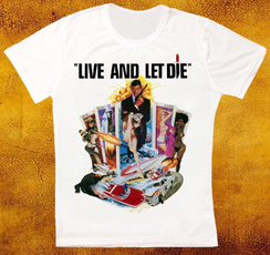 liveandletdie, Cotton T Shirt, Vintage, Tops