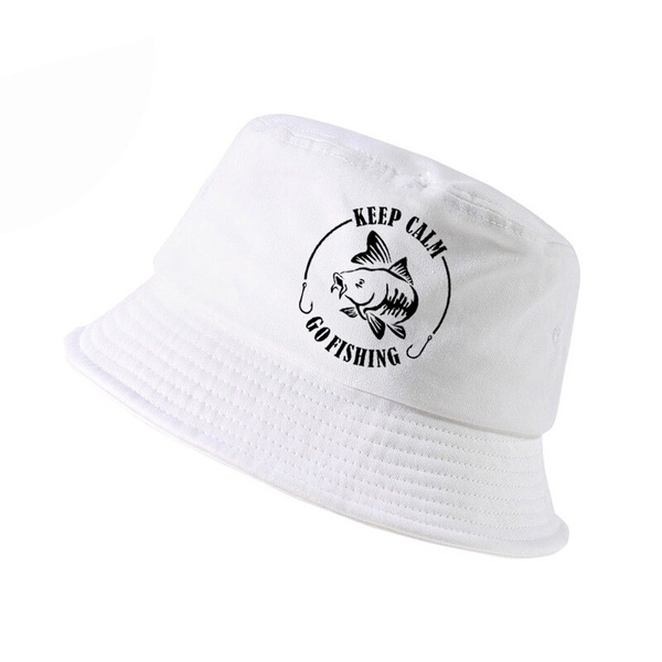 Keep Calm Go Fishinger bucket hat Humor 