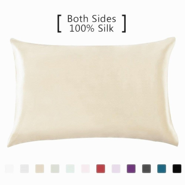 Silk Pillowcase Hair Skin, 100% Pure Natural Mulberry Silk Pillowcase Standard Size, Pillow Cases Cover Hidd | Wish Silk Pillowcase Hair Skin, 100% Pure Natural Mulberry Silk Pillowcase Standard Size, Pillow Cases Cover Hidd | Wish
