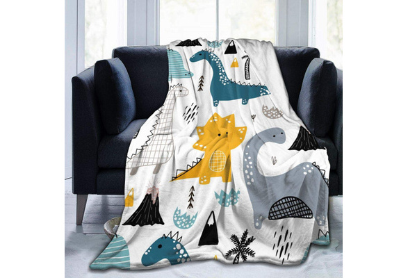Flannel Fleece Blanket Full Size Cute Deer Rabbit Hedgehog Blanket,All-Season Plush Blanket for Couch Bed Travelling Camping Or Kids Adults 50X40 
