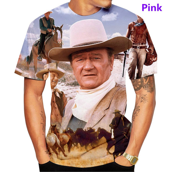 John Wayne 3D Print Casual T-Shirt 